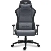 Sense7 Spellcaster FUKU XL - Gamingstoel - Belastbaar tot 160 kg - Ademend Materiaal & Lendenkussen - Bureaustoel - Ergonomische Stoel - Max. 190 cm - Zwart en grijs