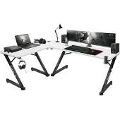 Huzaro - Hero 7.0 White - Gaming Bureau - Hoek Bureau