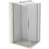 Mexen Velar schuifdouchecabine 100 x 90 , transparant, goud - 871-100-090-01-50