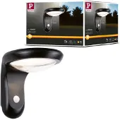 Paulmann Diskola 94854 Wandlamp op zonne-energie met bewegingsmelder LED LED vast ingebouwd 3.5 W Antraciet