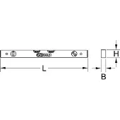 Ks Tools 204.5810 2045810 Waterpas voor elektriciens 800 mm 0.5 mm