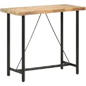 Prolenta Maison Exclusive - Bartafel, 120x58x107 cm, ruw mangohout