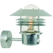 Nordlux Klassieke wandlamp Vejers zink met sensor