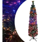 The Living Store : Kunstkerstboom, slank model met standaard, 180 cm, glasvezel