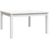 Syfax Tuintafel 82,5x82,5x45 cm massief grenenhout wit
