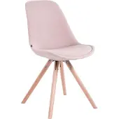 CLP Toulouse - Eetkamerstoel - Rond frame - Fluweel roze natura