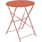 Oviala - Terracotta stalen klaptafel - Annecy