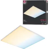 Paulmann Velora LED paneel ZigBee 59,5x59,5 19,5W Velora, dimbaar, wit / opaal, Woon-/ Eetkamer, metaal, Modern, slimme verlichting