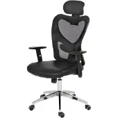 Mendler Professionele bureaustoel Atlanta, bureaustoel bureaustoel, kunstleer ~ grijs