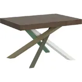 Itamoby Uittrektafel 140/400 x 90 cm, model Volantis, notenhout, meerkleurig, poten: 4/A