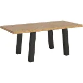 Itamoby Tafel Fester, 90x200 cm, gebleekt eikenhout met antracietkleurige poten