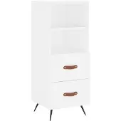 Syfax Dressoir 34,5x34x90 cm bewerkt hout wit