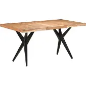 Prolenta Maison Exclusive - Eettafel 160x80x76 cm, massief acaciahout