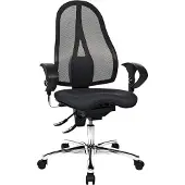 Topstar SITNESS 15 U2 - Professionele bureaustoel Zwart Stof / Netstof