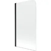 Mexen Felix badwand scherm 1-delig 70 x 140 , transparant, zwart - 890-070-001-70-00