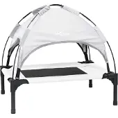 Syfax Hondenbed Zilvergrijs 62 x 48 x 61 cm Staal