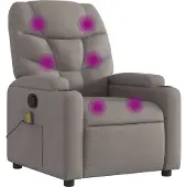 Sonstiges Massagestoel verstelbaar stof taupe