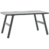 Syfax Tuintafeltje 90x45x35 cm gepoedercoat staal zwart