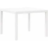 Syfax Tuinmeubel, tafel, wit, 100 x 100 x 73 cm, polyrotan