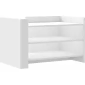 vidaXL Salontafel 80x50x50 cm bewerkt hout wit