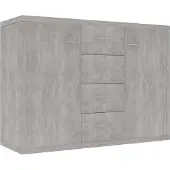 Syfax Dressoir 88x30x65 cm bewerkt hout betongrijs