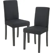 En.casa Eetkamerstoel set van 2 Hamburg eetkamerstoelen zwart []