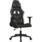 vidaXL Gamestoel kunstleer zwart en camouflage