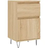 vidaXL Dressoir 40x35x70 cm bewerkt hout sonoma eikenkleurig