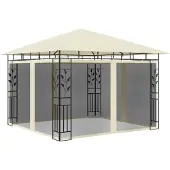 Syfax Prieel met klamboe 180 g/m² 3x3x2,73 m crème
