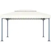 Syfax Prieel 400x300 cm aluminium crème