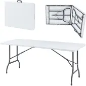 En.casa Klaptafel Ljusnarsberg tuintafel rechthoek 180x75x72 cm wit []