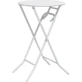 Syfax Tuinstafel Wit 50 x 50 x 72 cm Metaal