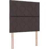 vidaXL LED Hoofdbord Bruin Stof