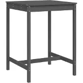 Syfax Tuintafel 82,5x82,5x110 cm massief grenenhout grijs