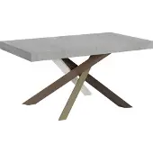 Itamoby Uittrekbare tafel 90x160/264 cm, Volantis, frame in cementkleur, model 4/C