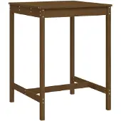 Syfax Tuintafel 82,5x82,5x110 cm massief grenenhout honingbruin