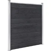 vidaXL Schutting 872x186 cm HKC grijs