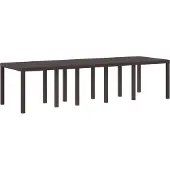 Syfax Tuinstafel Bruin 300 x 100 x 73 cm poly rattan