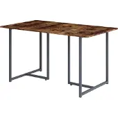 Vicco Merido Eettafel – 140 x 80 cm Eiken rustiek/grijs
