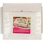 Funcakes Cupcake Doos voor 12 Cupcakes of Muffins - Wit - 3 Stuks - Cupcake Bewaardoos