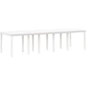 Syfax Tuinstafel Wit 300 x 100 x 73 cm poly rattan