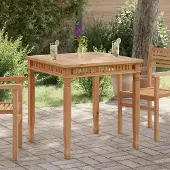 Prolenta Maison Exclusive - Tuin-eettafel 80x80x80 cm, massief teakhout