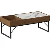 Vicco Lunero Salontafel – 105 x 50 cm Walnoot