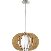 Eglo Stellato 1, Flexibel, Nikkel, Wit, Hout, Glas, Staal, Hout, Glas, Hout, Binnen