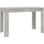 Syfax Eettafel 120x60x76 cm bewerkt hout betongrijs