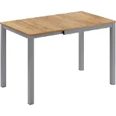 Vicco Eettafel Granny, Eiken/Grijs, 80-120 x 70 cm Uitschuifbaar