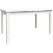 Syfax Tuintafel 82,5x50,5x45 cm massief grenenhout wit