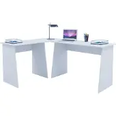 VCM Hoekbureau "Masola" | Bureau, computerbureau, kleur wit