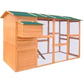 Syfax Kippenhok 295x163x170 cm hout