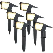 HOFTRONIC™ 6x Odessa LED Solar Tuinspot 3000K warm wit IP65 waterdicht